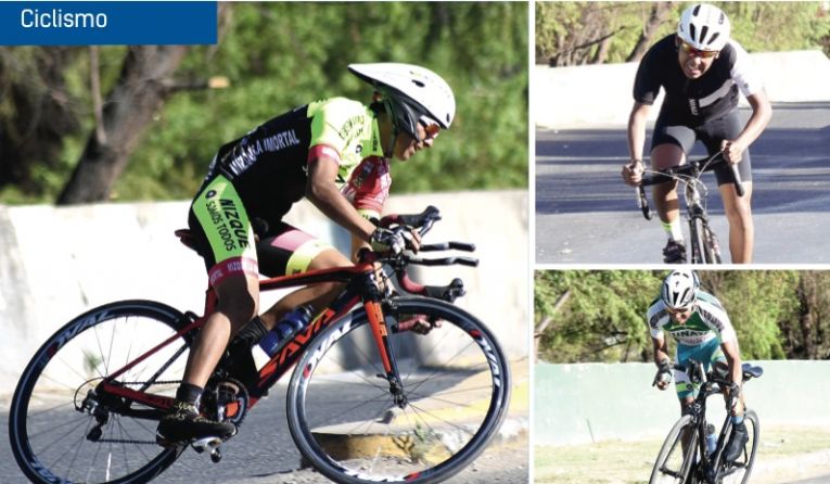 MIJAIL GARVIZU (I) DURANTE LA PRUEBA DE RUTA EN LA QUE VENCIÓ. PASAJES DE LA JORNADA INICIAL DEL CICLISMO. OSVALDO CHACÓN