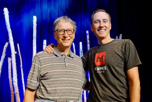 Bill Gates y Steve Jurvetson, del fondo de inversiones DFJ, algunos de los que apostaron por Memphis Meats (DFJ Posts)