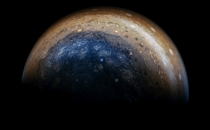 NASA comparte nuevas fotos de Júpiter tomadas por la sonda Juno