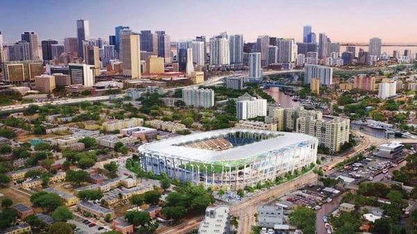 El proyecto de Beckham en el MLS también incluye la construcción de este estadio en Miami
