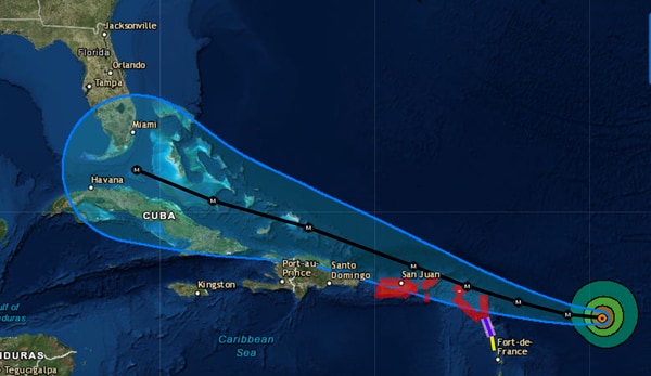 Huracán Irma, con categoría 4, avanza rumbo a a las islas de Puerto Rico, La Española, Cuba y el sur de la Florida