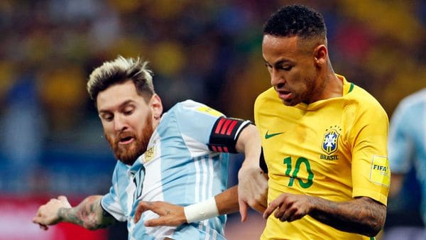 Lionel Messi y Neymar, las dos máximas estrellas de Sudamérica (AP)