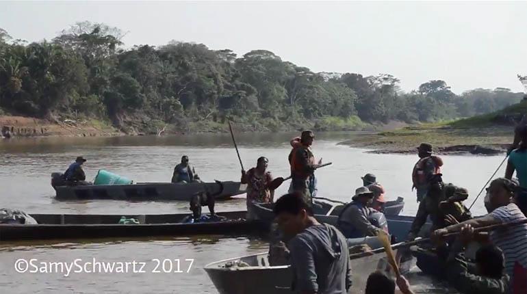 La captura de un video en el que se registra un enfrentamiento en Gundonovia. | Samy Schwartz