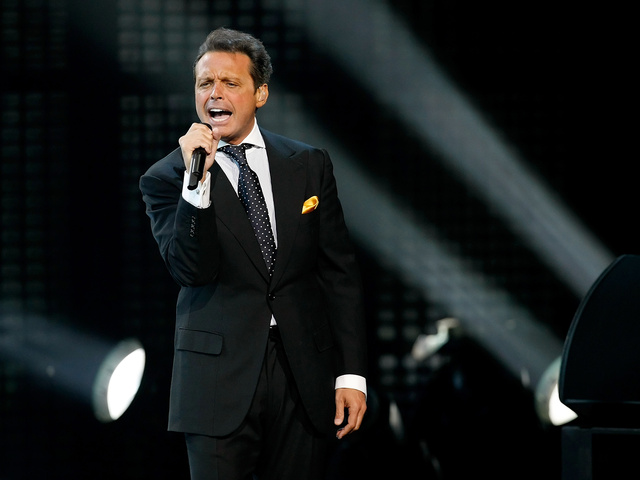 Luis Miguel durante un concierto ofrecido en Las Vegas en 2010.