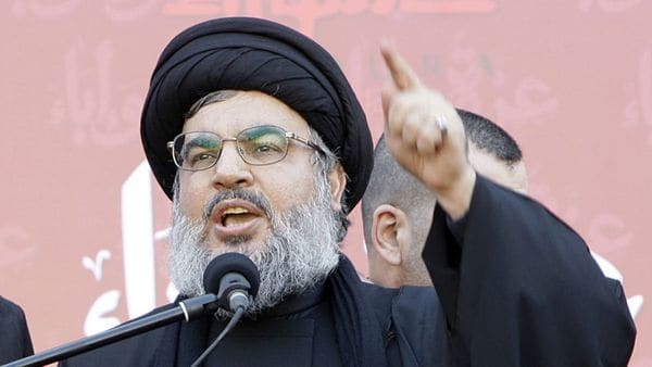 El jefe de Hezbollah, Sayyed Hasan Nasrallah