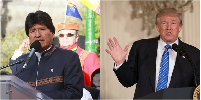 Evo Morales y Donald Trump