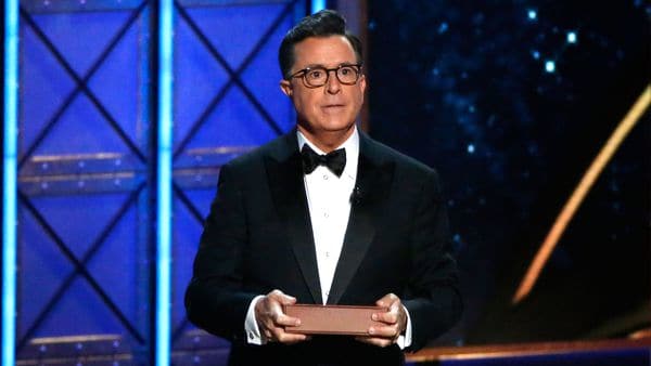 Stephen Colbert, el anfitrión de la ceremonia (Reuters)