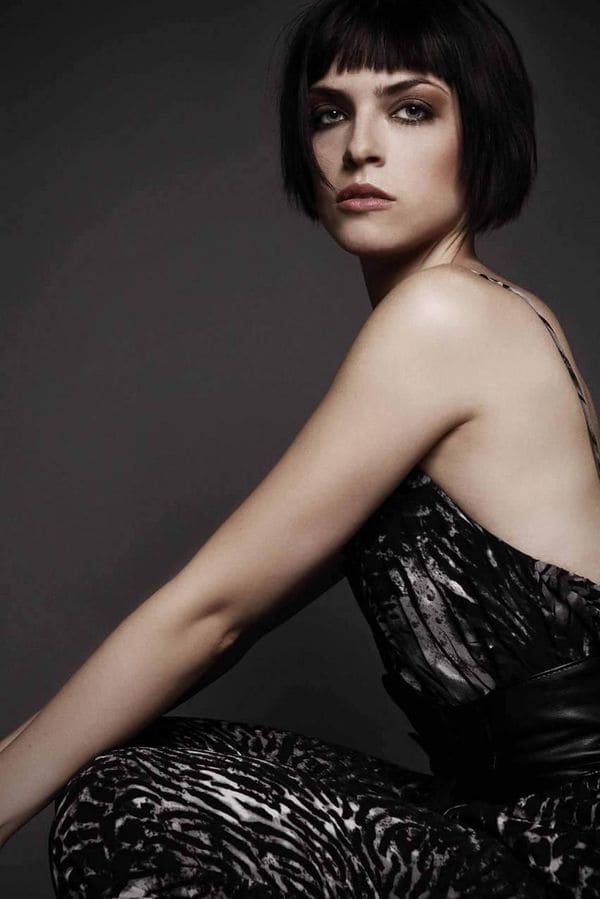 Patricia Sluka fuera de una tarjeta navideña. Foto por Ellin Anderegg / Scout Model Agency Zurich