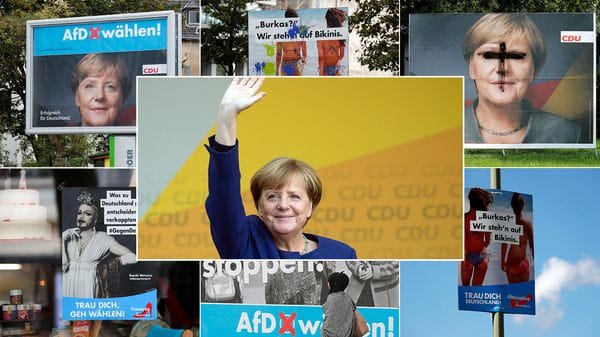 La canciller es la favorita para renovar su mandato, pero en estas elecciones la ultraderecha se aproxima con su agenda (Reuters-AP)