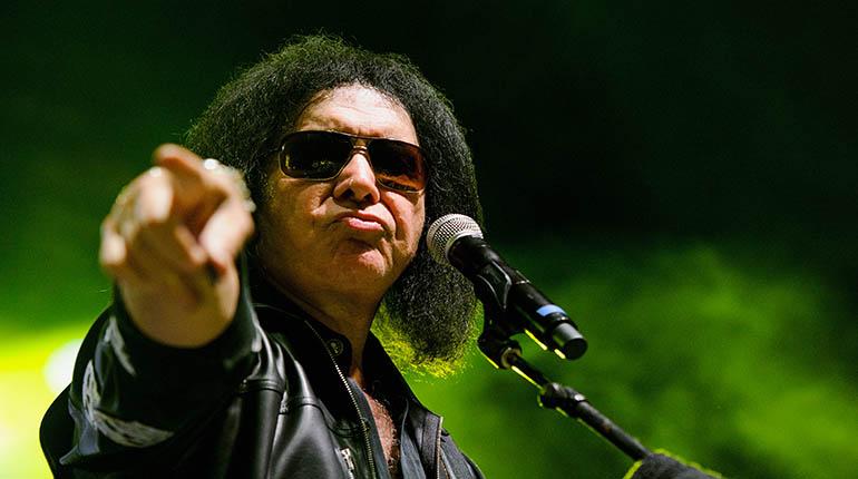 Gene Simmons, el líder de la legendaria y famosa banda Kiss. | Foto archivo | AFP