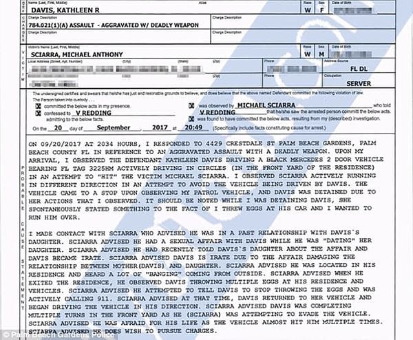El documento policial en el que se da cuenta del grotesco hecho