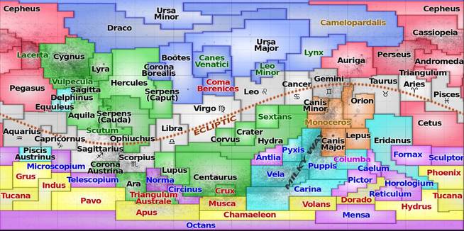 El recorrido de la eclíptica visto desde la superfice terrestre (Creative Commons)