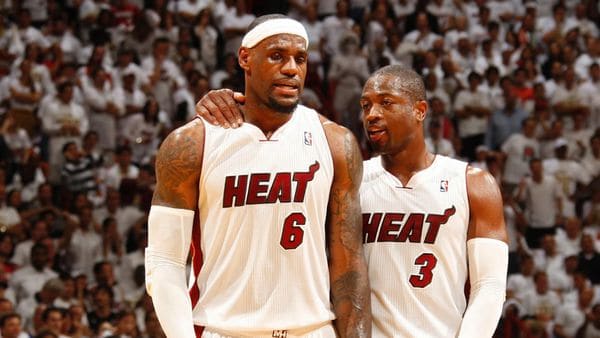 LeBron Jame y Dwyane Wade ganaron dos anillos con Miami Heat en la NBA