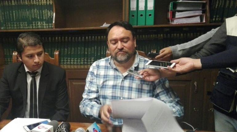 Concejal Sergio Rodríguez en conferencia de prensa | Carmen Challapa