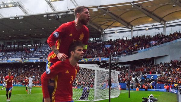 Ramos y Piqué salieron campeones con España del Mundial de Sudáfrica 2010 (Getty Images)