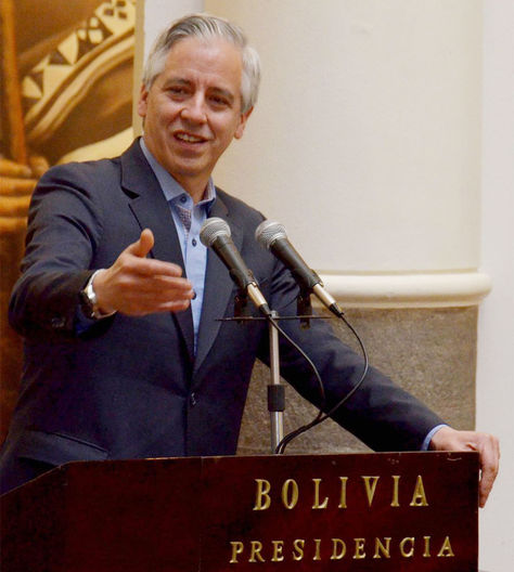 El vicepresidente Álvaro García Linera.