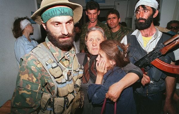 Los chechenos se enfrentaron militarmente con el Ejército ruso (AFP)
