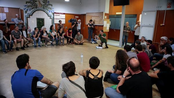 Uno de los colegios ocupados (Reuters)