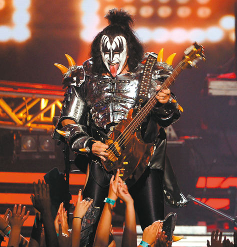 El bajista y cantante de la banda Kiss, Gene Simmons. Foto: AFP