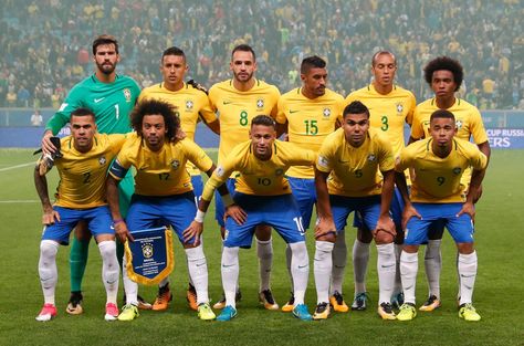 El seleccionado brasileño de fútbol que interviene en las eliminatorias al Mundial de Rusia 2018. Foto: Archivo EFE