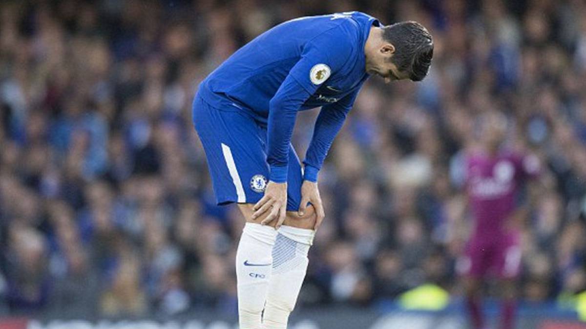 Resultado de imagen para morata lesion chelsea