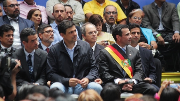 Capriles manifestó su apoyo al candidato por Miranda Carlos Ocariz (Pablo Villarreal)