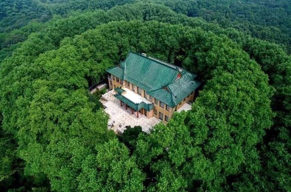 El Palacio Mei-ling está rodeado de vegetación que sigue la forma de un collar. (CEN)