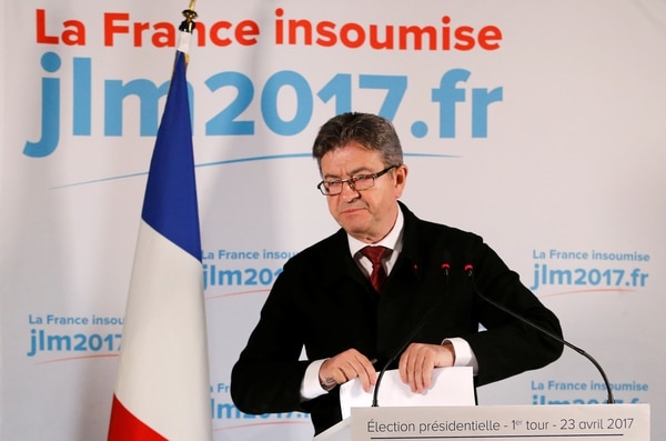 Jean-Luc Melenchon, líder de Francia Insumisa, es uno de los amenazados por el complot (REUTERS/Stephane Mahe)