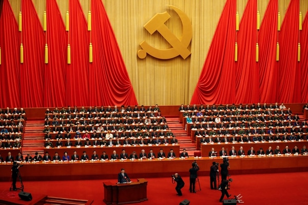 El presidente chino Xi Jinping durante su discurso en el congreso del Partido Comunista Chino (REUTERS/Damir Sagolj)