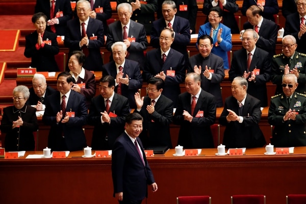 La llegada del presidente Xi Jinping al Congreso (Reuters)
