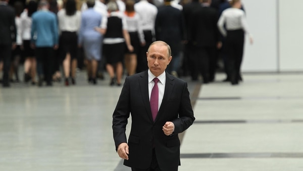 Aunque no lo confirmó, Vladimir Putin probablemente se presente para un nuevo mandato (AFP)