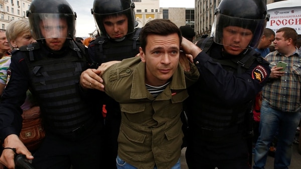 Cientos de detenidos en las manifestaciones anti Putin en Rusia a principios de octubre (Reuters)