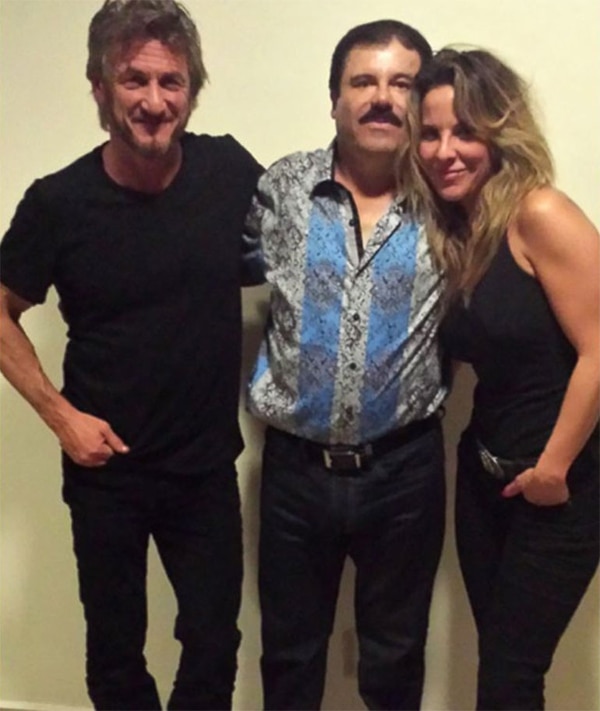 Sean Penn, el Chapo Guzmán y Kate del Castillo.