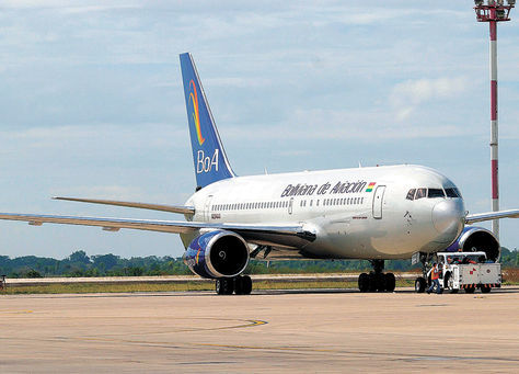 Viru Viru. La aerolínea estatal ya realiza vuelos a Madrid con la aeronave Boeing 767-200ER (foto). 