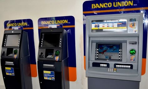 Cajeros ATM del Banco Unión. Foto: www.radiocamba.com.bo