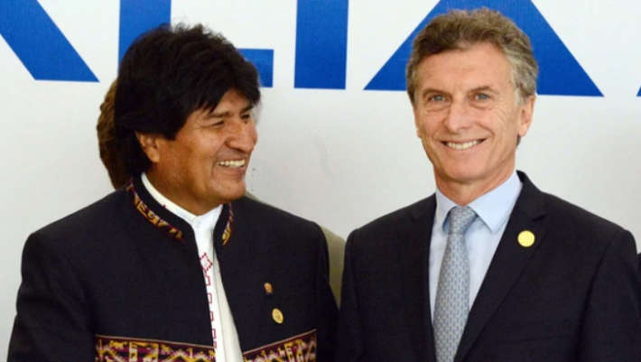 Los presidentes de Argentina y Bolivia, Mauricio Macri y Evo Morales (NA) Los presidentes de Argentina y Bolivia, Mauricio Macri y Evo Morales (NA)