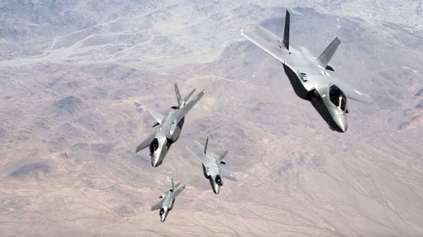 Caza furtivos F-35 de la fuerza aérea de Estados Unidos
