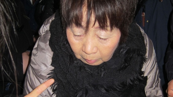 Chisako Kakehi durante una audiencia en la corte en 2014 (AFP)