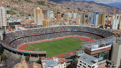 Vista panorámica del estadio Hernando Siles. Foto: La Razón