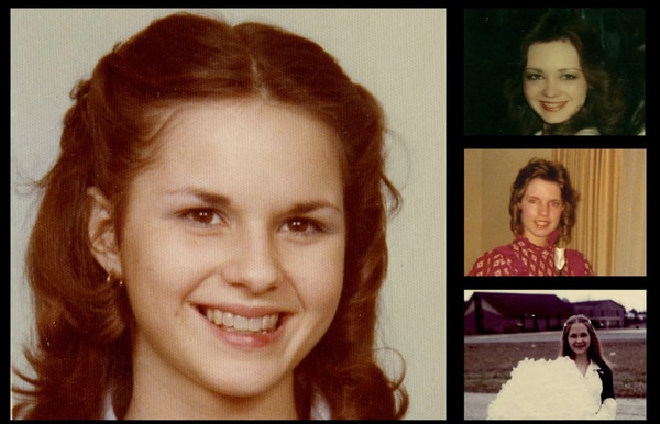 Leigh Corfman, izq., en una foto de 1979, a los 14 años. Der. sup., Wendy Miller a los 16; der. med., Debbie Wesson Gibson a los 17 y der. inf., Gloria Thacker Deason a los 18. (Fotos familiares/The Washington Post)