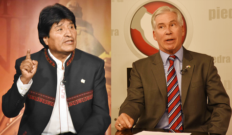El presidente Evo Morales acusó a Peter Brennan de conspirar junto a la oposición en Bolivia.