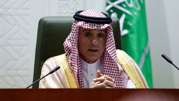 El ministro saudita de Relaciones Exteriores Adel al Jubeir