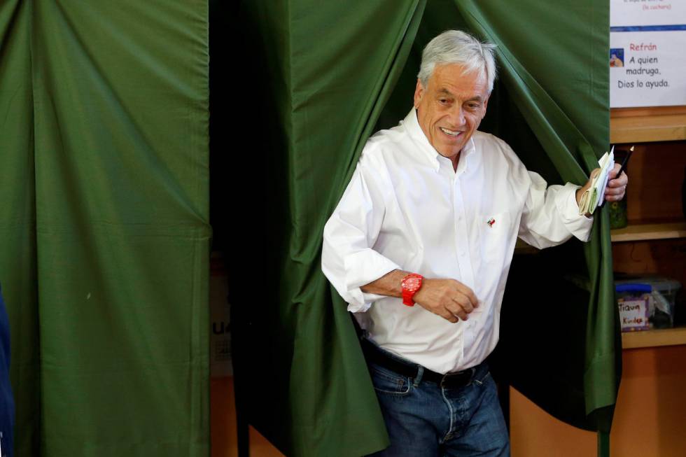 El expresidente de Chile y candidato presidencial de la coalición Chile Vamos, Sebastián Piñera