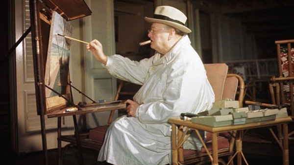 Churchill llegó a firmar decenas de obras que nunca vendía, sino que las regalaba a amigos, colegas, empleados y dignatarios extranjeros