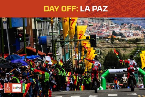 El Rally Dakar vivirá un día de descanso en La Paz y fiesta en Sucre.