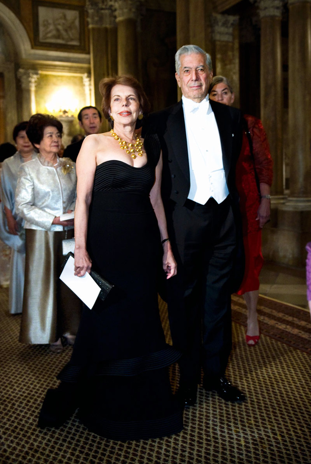 Cuando el escritor recibió el Nobel, en 2010. 