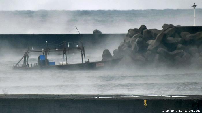 Japan gestrandetes Boot aus Nordkorea (picture-alliance/AP/Kyodo)