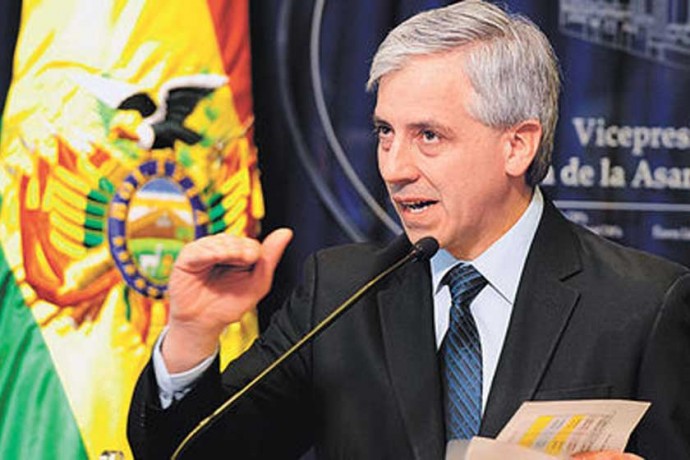 SEGUIMIENTO. El vicepresidente Álvaro García Linera cuestionó la labor de dos ONGs.