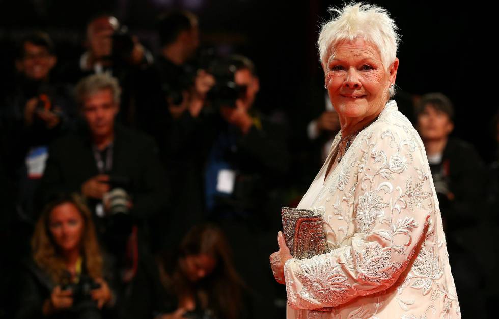 Judi Dench, en el estreno de "Victoria and Abdul" en Venecia.