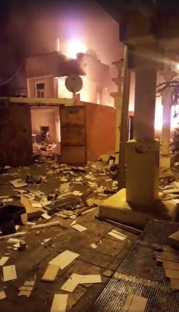 Así quedó el edificio tras la explosión (Hila Shirazy/via REUTERS)